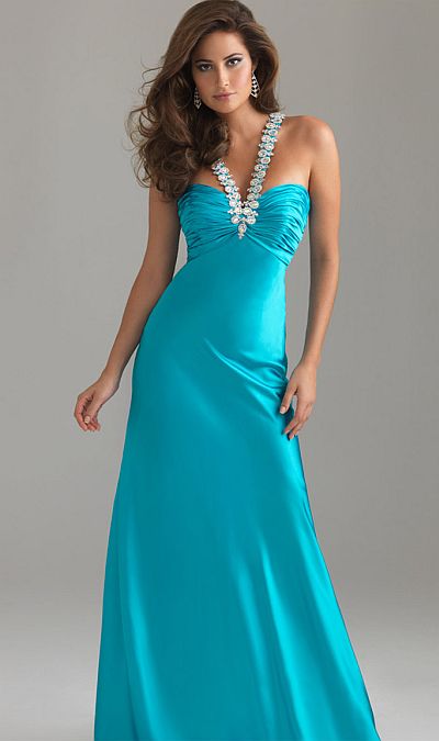 French Novelty: Night Moves Halter Prom Dress with Crystals and Sequins ...
