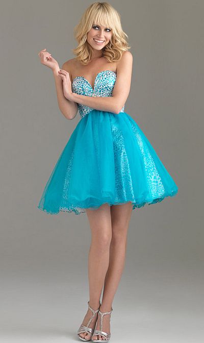 Night Moves Fun and Flirty Short Prom Dress 6494: French Novelty