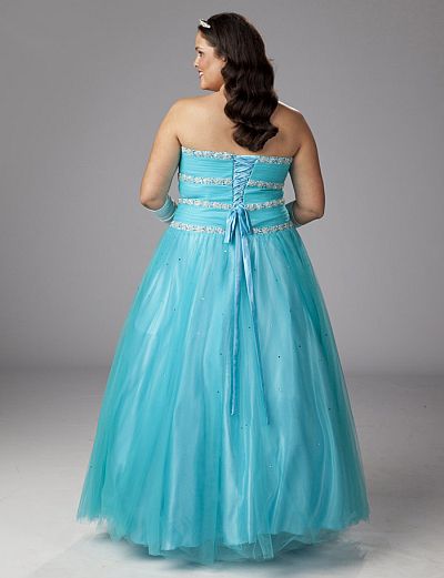 Plus Size Prom Dresses 2012 Sydneys Closet Ball Gown SC3035: French Novelty