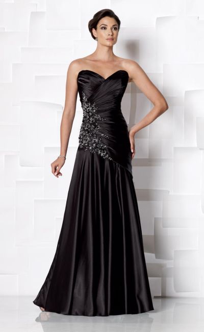 French Novelty: Cameron Blake 113609 Beaded Evening Dress with Shawl