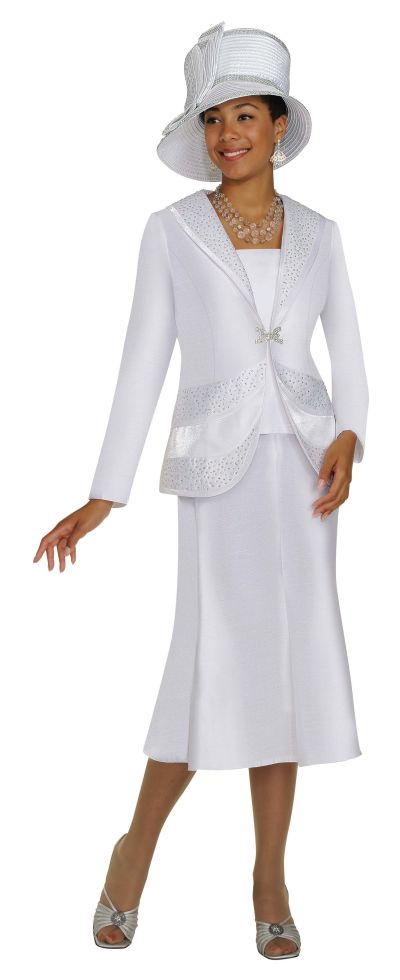 French Novelty: GMI G3872 Womens Embellished Church Suit