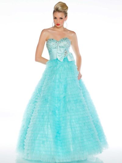 French Novelty: Ballgowns by MacDuggal 4759H Layered Tulle Gown