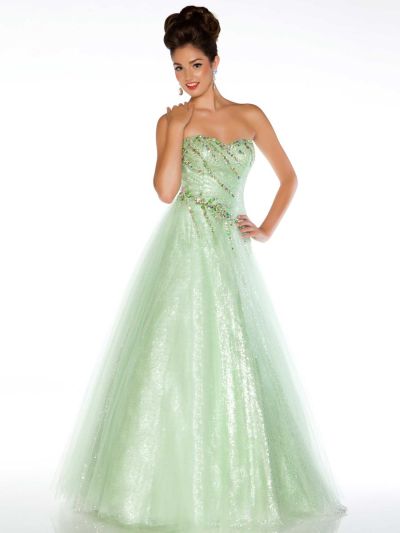 French Novelty: Ballgowns by MacDuggal 6414H Asymmetrical Gown