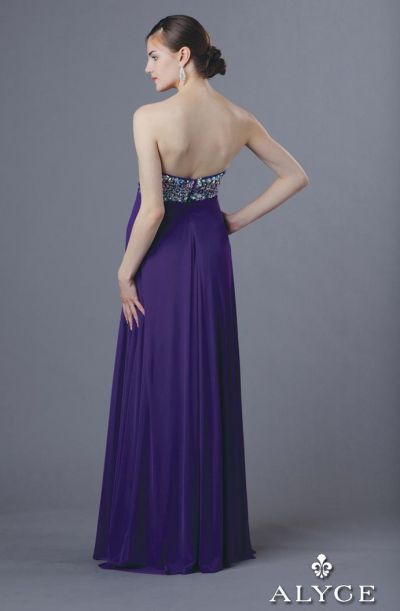 French Novelty: Alyce 35625 BDazzle Beaded Empire Evening Dress