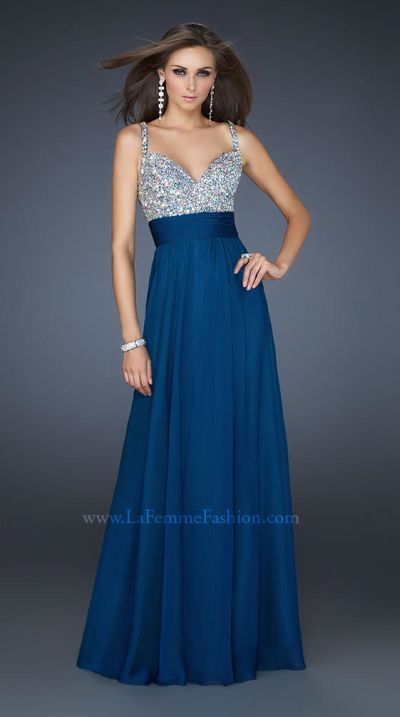 French Novelty: La Femme 16802 Jeweled Formal Dress