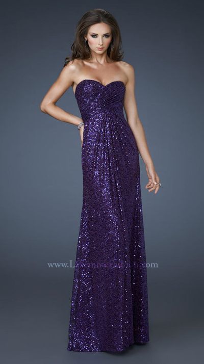 French Novelty: La Femme 18414 Sequin Formal Dress