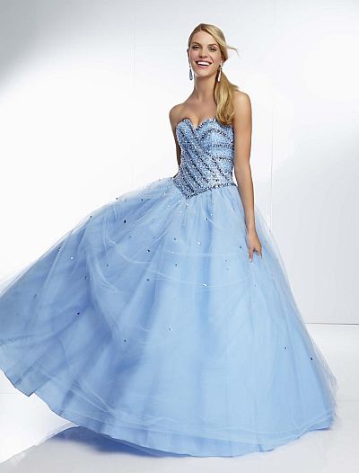 Mori Lee 95001 Paparazzi Tulle Ball Gown: French Novelty