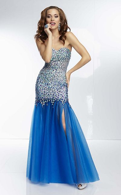 Mori Lee 95022 Paparazzi Sheer Mermaid Dress: French Novelty