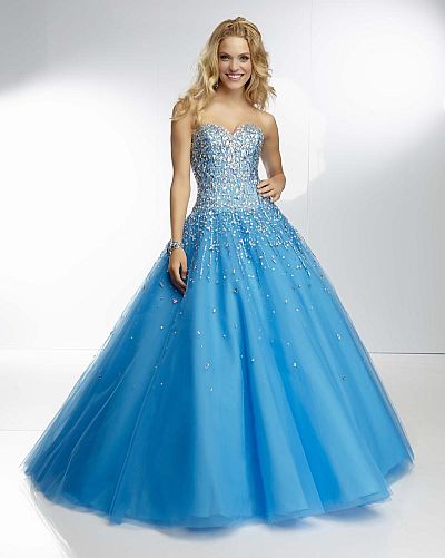 French Novelty: Mori Lee 95073 Paparazzi Tulle Ball Gown