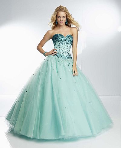 French Novelty: Mori Lee Paparazzi 95083 Jewel Beaded Ball Gown