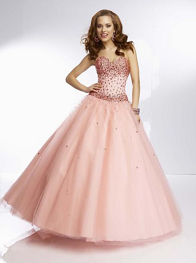 French Novelty: Mori Lee Paparazzi 95083 Jewel Beaded Ball Gown