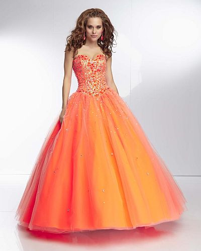 French Novelty Mori Lee Paparazzi 95093 Beaded Tulle Ball Gown 