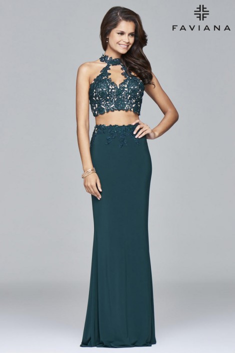 evergreen prom dress