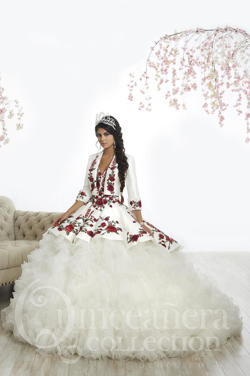 White quince hotsell dress with roses