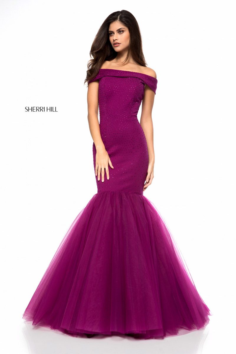 sherri hill plum dress