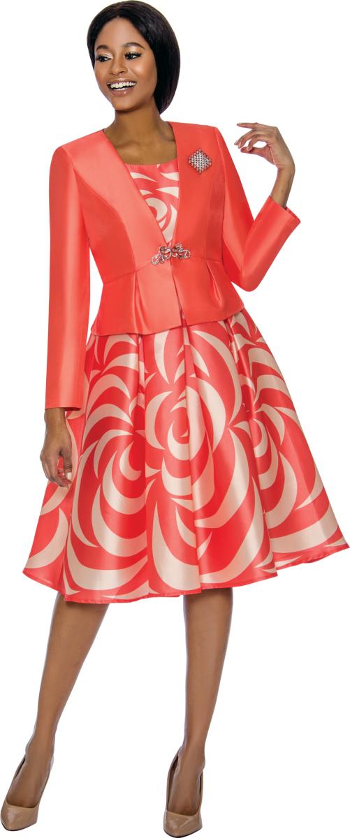 Coral church dress best sale