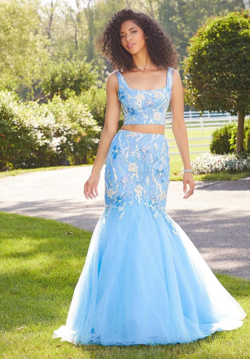 2 piece mermaid prom dress online