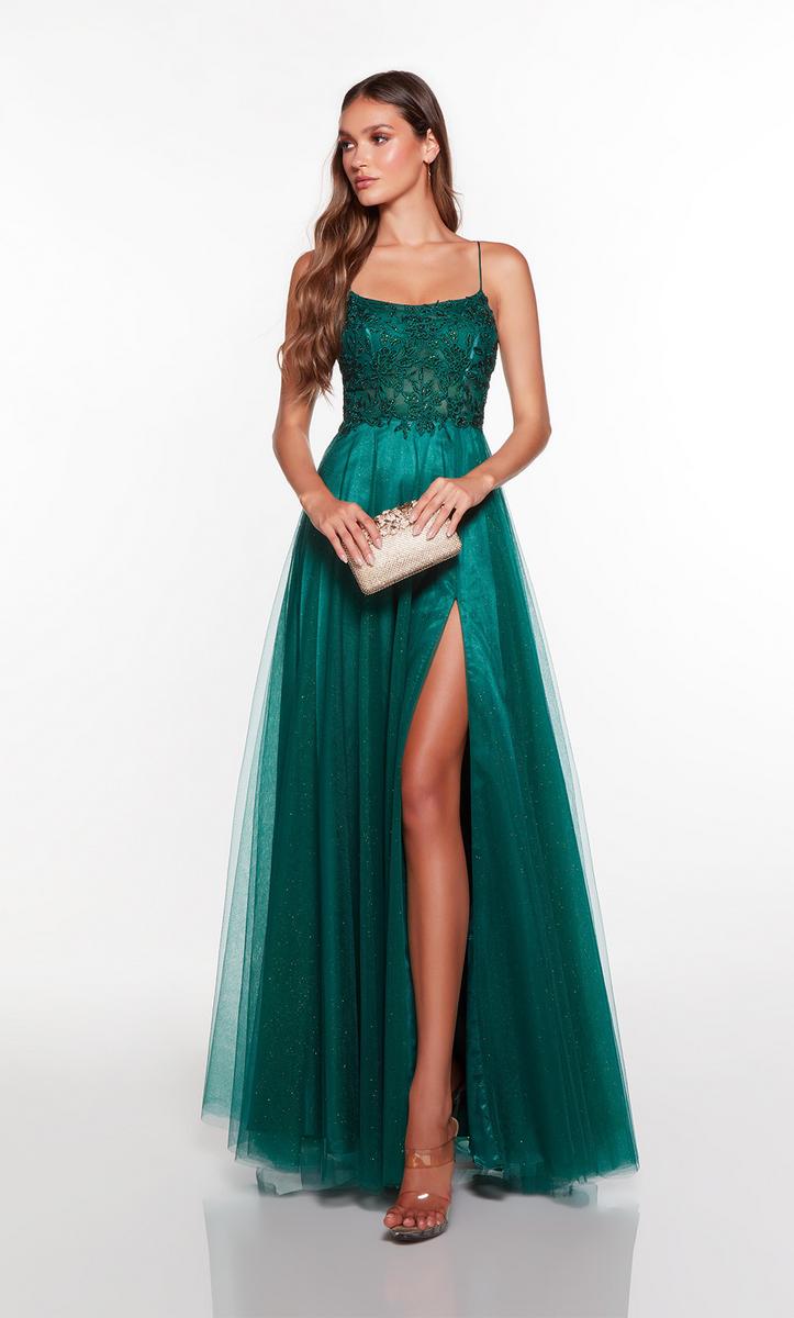 French Novelty: Alyce Paris 61325 Pretty Lace Top Prom Dress