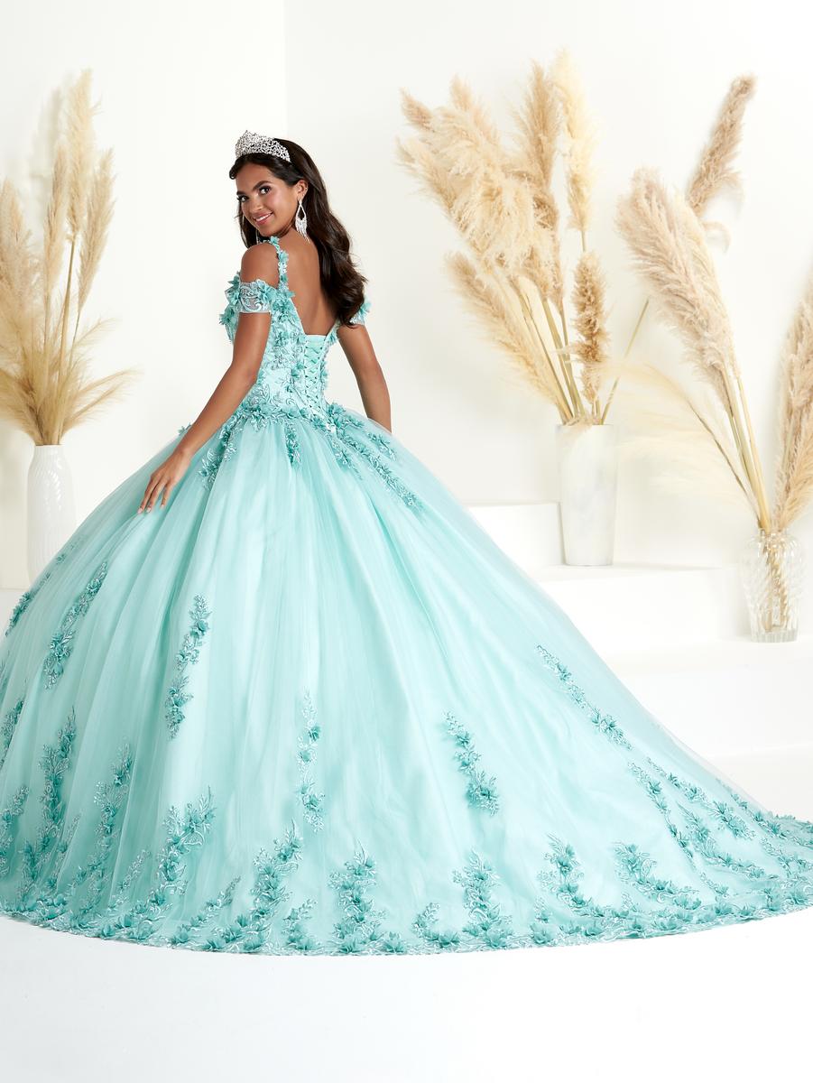 French Novelty: Fiesta Dress Quinceanera 56449 Floral Wu 3D
