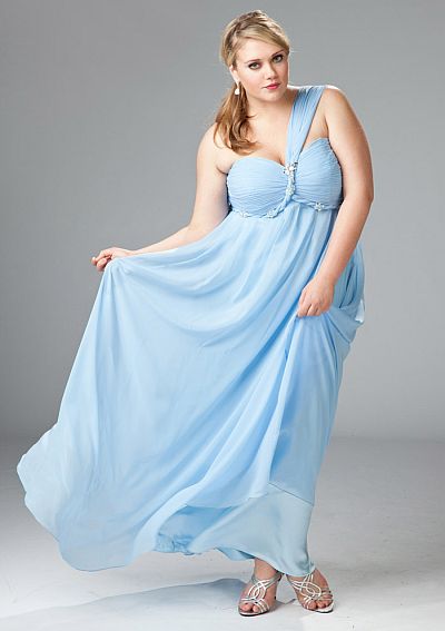light blue plus size prom dresses