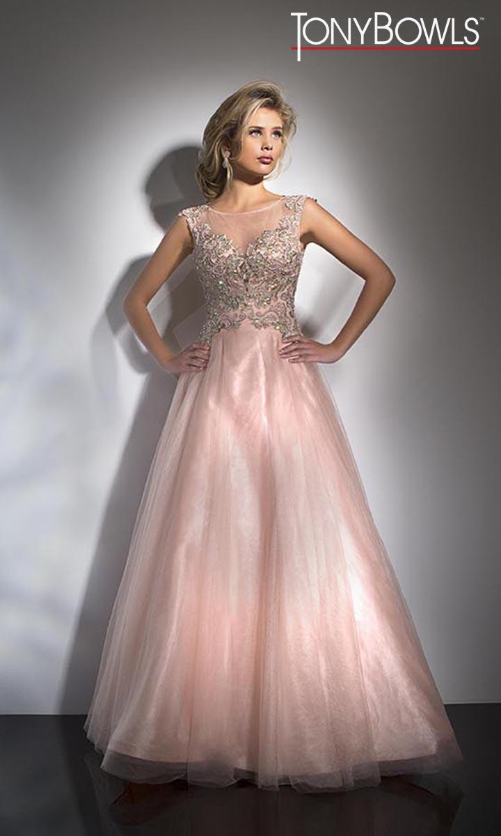 Tony Bowls Pink Prom Dress