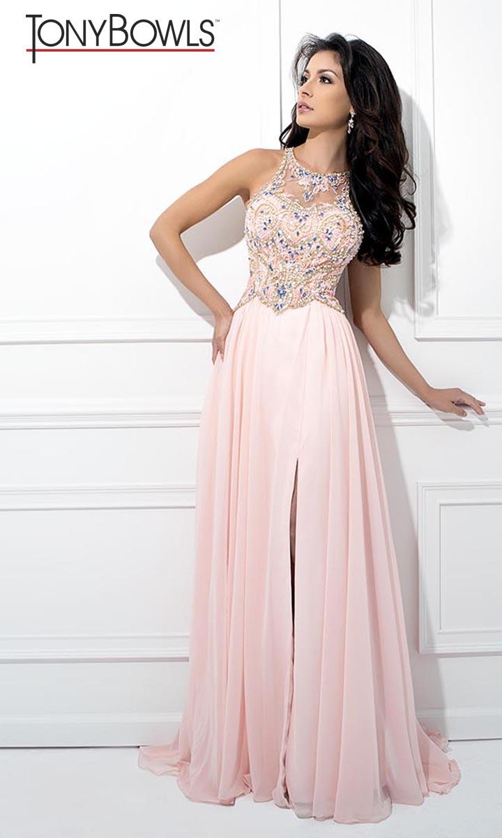 Tony Bowls Pink Prom Dress