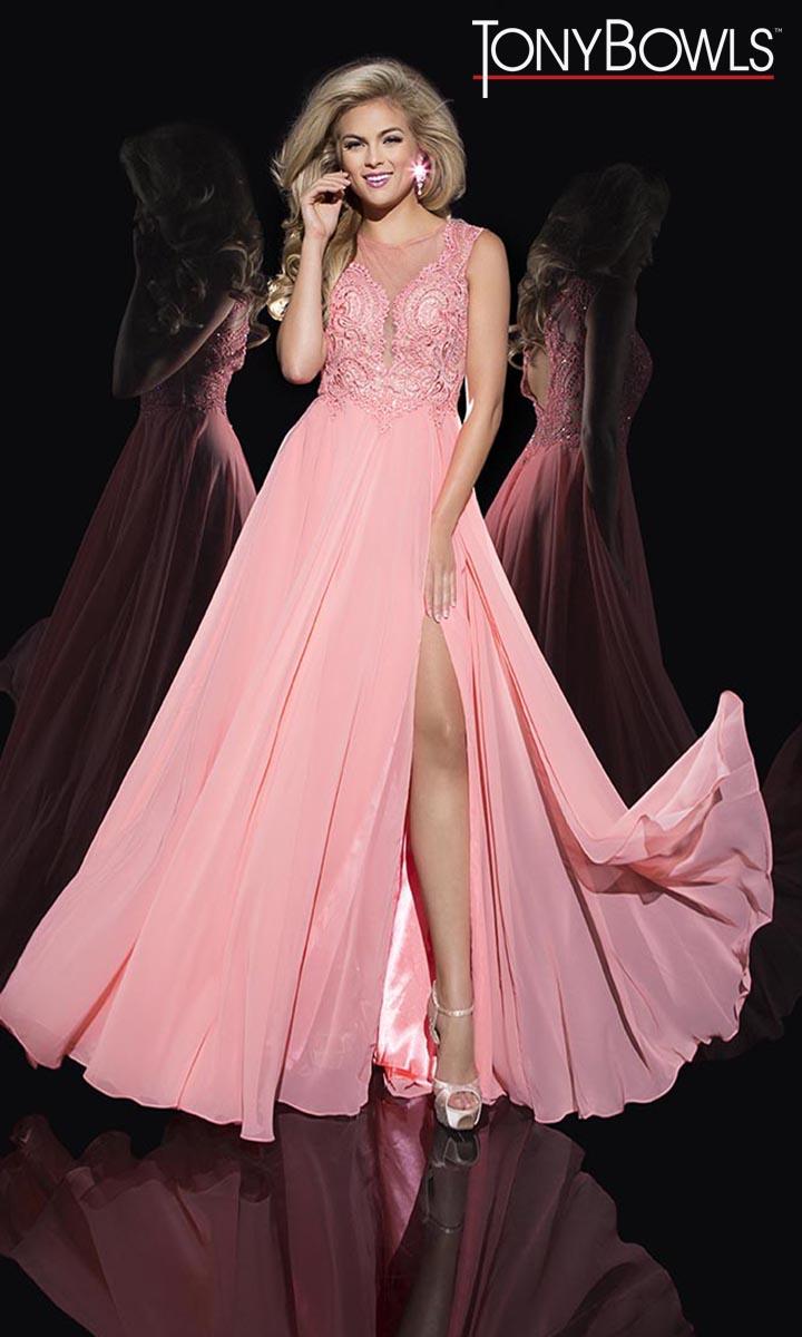 Tony Bowls Pink Prom Dress