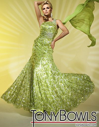 light green sequin dress